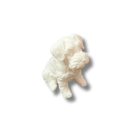 Schnauzer Figurine White