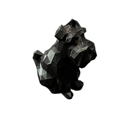Schnauzer Polygon Black Figurine
