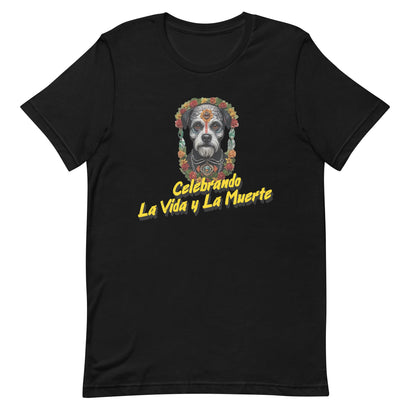 Celebrating Life and Death: Dia de los Muertos Inspired Sugar Skull Graphic Tee | Vibrant Colors | Unique Unisex T-Shirt for Halloween & Cultural Heritage
