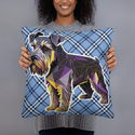 Polygon Schnauzer Pillow