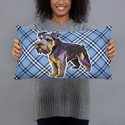 Polygon Schnauzer Pillow