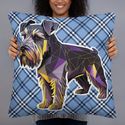 Polygon Schnauzer Pillow