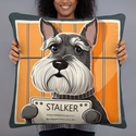 Stalker Schnauzer Pillow