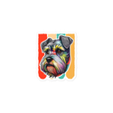 Colorful Background Schnauzer Sticker