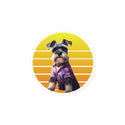 Happy Retro Schnauzer Sticker