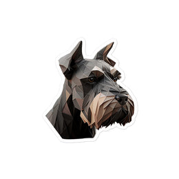 Polygon Schnauzer Sticker