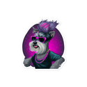 Punk Lady Schnauzer Sticker