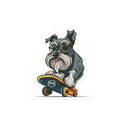 Skateboarding Schnauzer Sticker