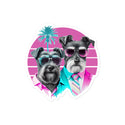 Miami Nice Schnauzer Sticker