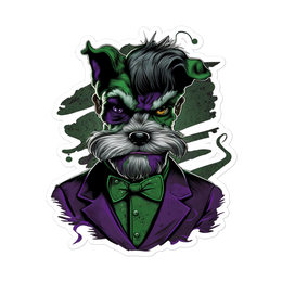 Why So Serious Schnauzer Sticker