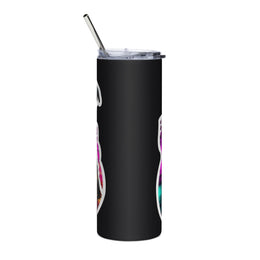 Vibrant Schnauzer Art Tumbler | Colorful Dog Lover's Gift, Custom Pet Drinkware | Unique Schnauzer Cup