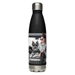 SUV Schnauzer Water Bottle