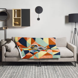 Schnauzer Geometric Blanket