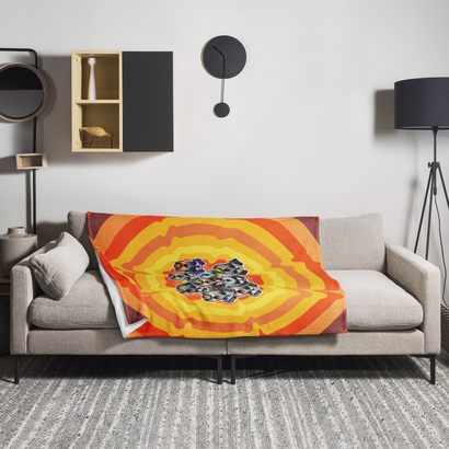 Vibrant Schnauzer Paradise Blanket | Cozy Comfort for Dog Lovers | Colorful Fleece Throw | Unique Schnauzer Home Decor & Pet Gift