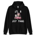 Its a Jeep Thing White Schnauzer Hoodie