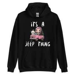 Its a Jeep Thing White Schnauzer Hoodie