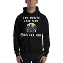 Two Wheels Four Paws Hills Hoodie