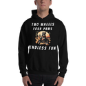 Two Wheels Four Paws Desert Hoodie