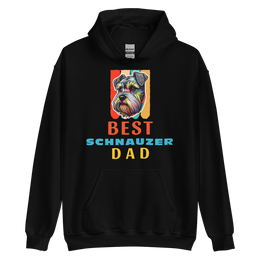 Best Schnauzer Dad Hoodie | Perfect Gift for Schnauzer Lovers | Funny Dog Dad Sweatshirt | Cute Schnauzer Dad Hoodie