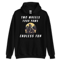 Two Wheels Four Paws Hills Hoodie