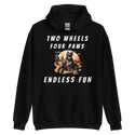 Two Wheels Four Paws Desert Hoodie