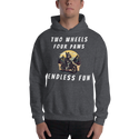 Two Wheels Four Paws Hills Hoodie