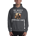 Two Wheels Four Paws Desert Hoodie