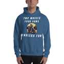 Two Wheels Four Paws Hills Hoodie