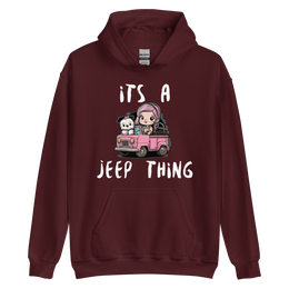 Its a Jeep Thing White Schnauzer Hoodie