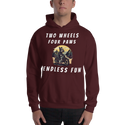 Two Wheels Four Paws Hills Hoodie