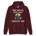 Two Wheels Four Paws Hills Hoodie