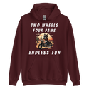 Two Wheels Four Paws Desert Hoodie