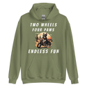 Two Wheels Four Paws Desert Hoodie