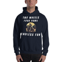 Two Wheels Four Paws Hills Hoodie