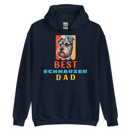 Best Schnauzer Dad Hoodie | Perfect Gift for Schnauzer Lovers | Funny Dog Dad Sweatshirt | Cute Schnauzer Dad Hoodie