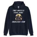 Two Wheels Four Paws Hills Hoodie