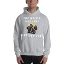 Two Wheels Four Paws Hills Hoodie