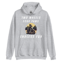 Two Wheels Four Paws Hills Hoodie