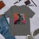 Super Hero Red Caped Schnauzer T-Shirt