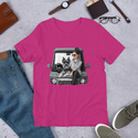 Schnauzer and Woman Jeep T-Shirt