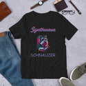 Synthwave Schnauzer Keyboard T-Shirt