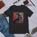 Super Hero Red Caped Schnauzer T-Shirt