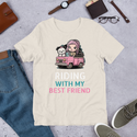 Riding With My Best Friend White Schnauzer T-Shirt