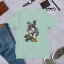 Modern Schnauzer Skateboarding T-Shirt