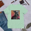 Super Hero Red Caped Schnauzer T-Shirt