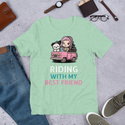 Riding With My Best Friend White Schnauzer T-Shirt