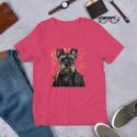 Schnauzer with Leather Jacket T-Shirt