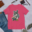 Modern Schnauzer Skateboarding T-Shirt