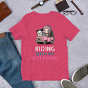 Riding With My Best Friend White Schnauzer T-Shirt