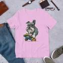 Modern Schnauzer Skateboarding T-Shirt